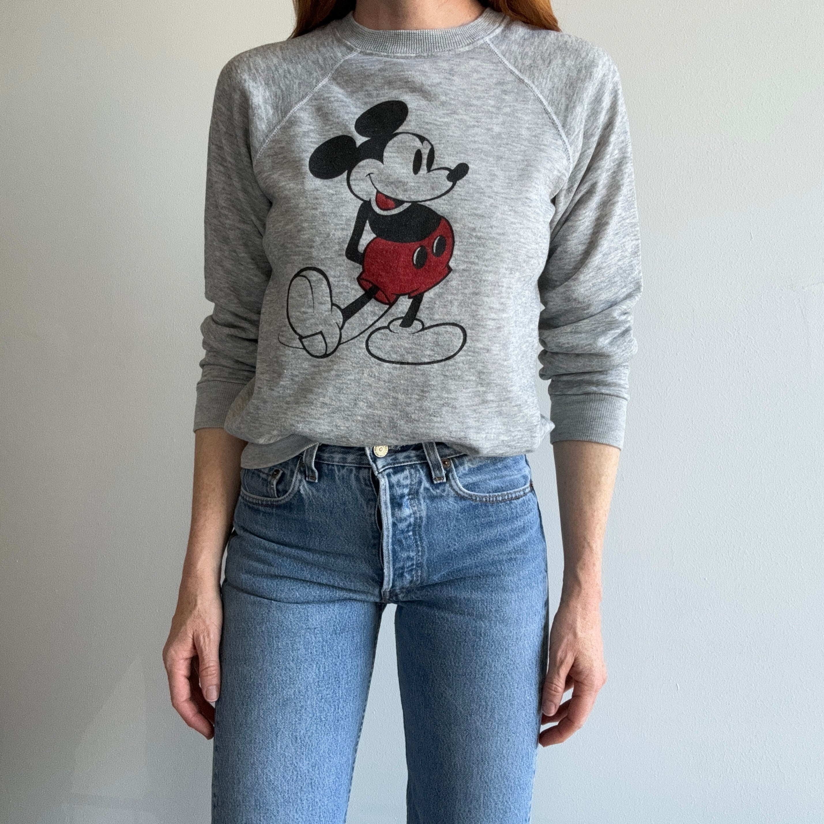 1970/80s Almost Pristine Mickey Raglan Sweatshirt - Collectible