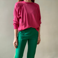 1980s Blank Barbie Pink Raglan Sweatshirt