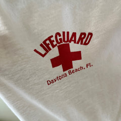 1980s Lifeguard Daytona Beach, FL Front and Back Tank Top