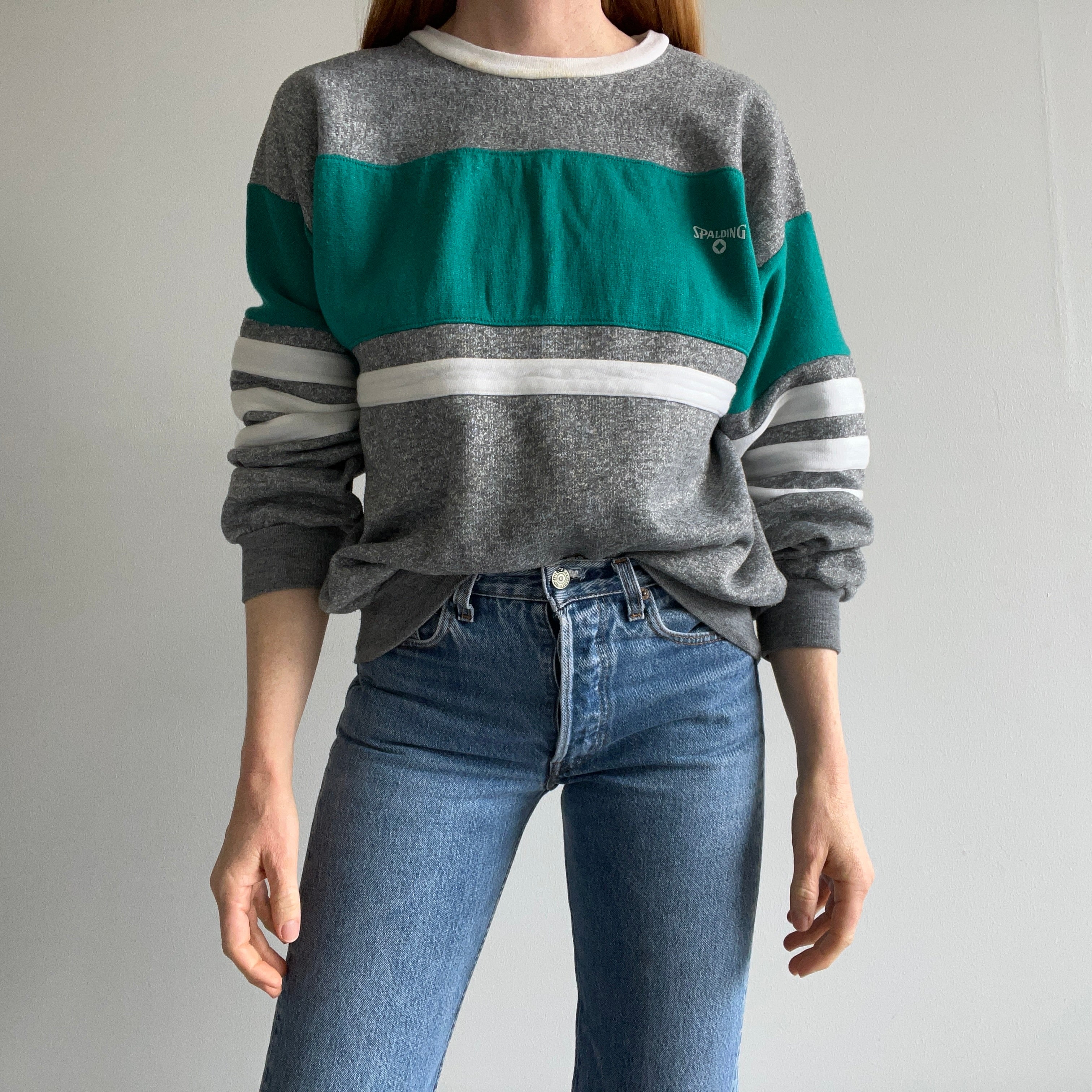 1980s Ultra Rad Spaulding Color Block Sweatshirt