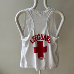 1980s Lifeguard Daytona Beach, FL Front and Back Tank Top