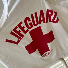 1980s Lifeguard Daytona Beach, FL Front and Back Tank Top