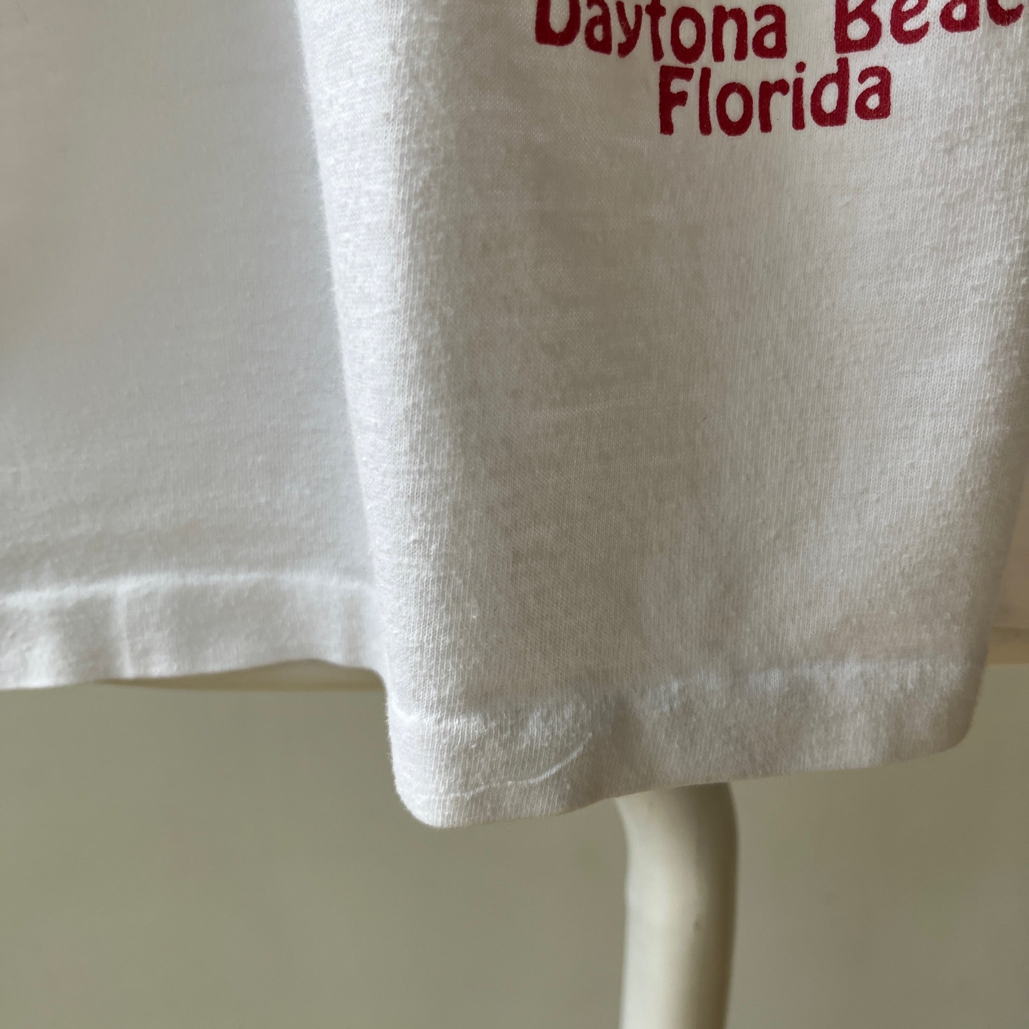 1980s Lifeguard Daytona Beach, FL Front and Back Tank Top