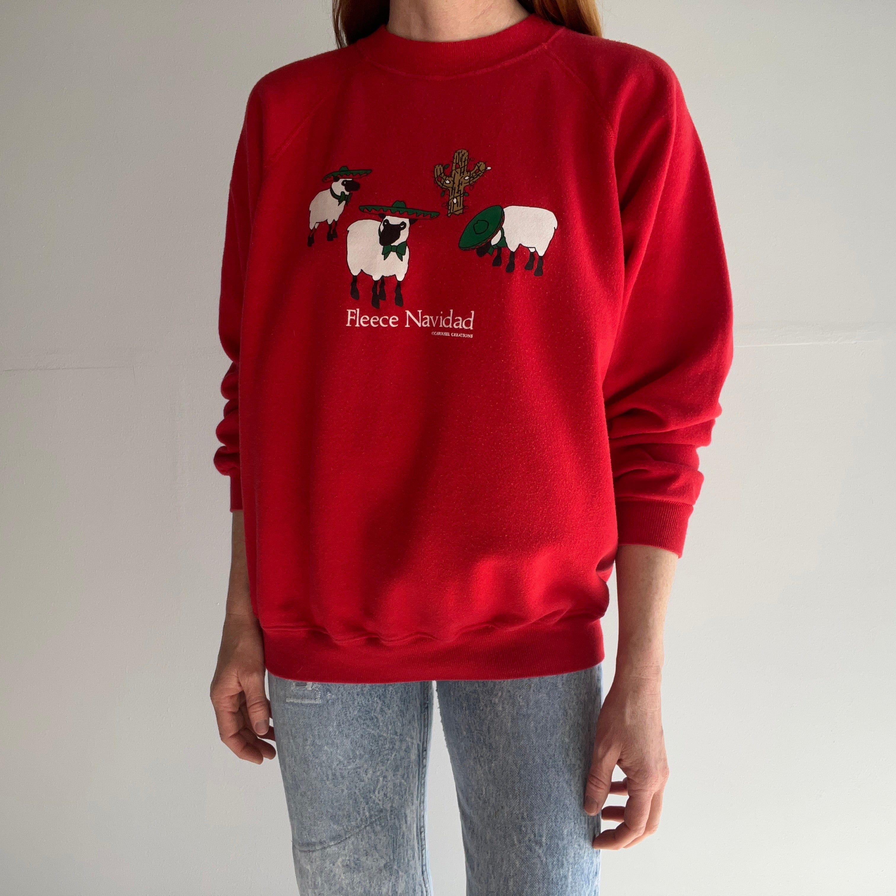1980s Fleece Navidad Sweatshirt