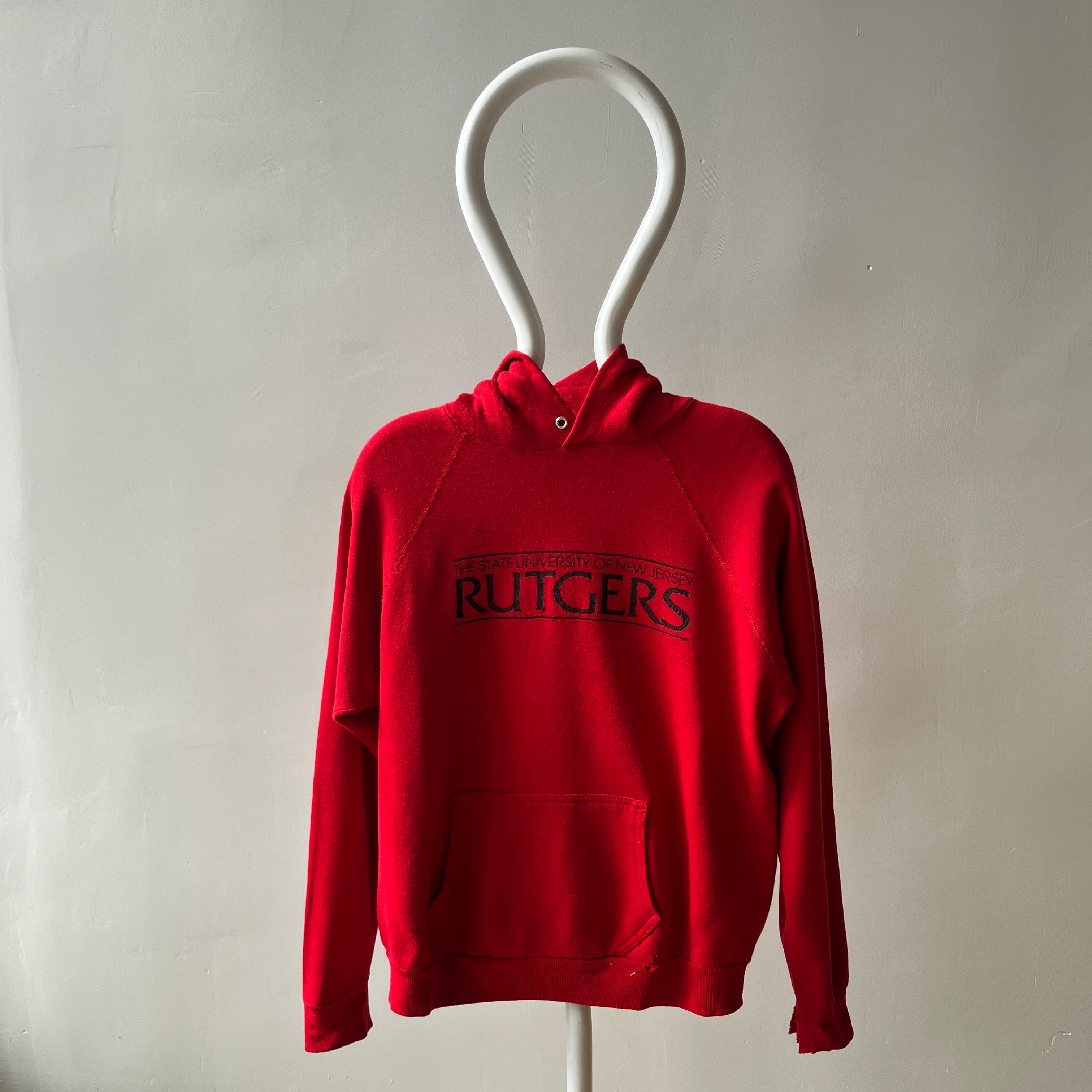 1980s Rutgers Pull Over Hoodie