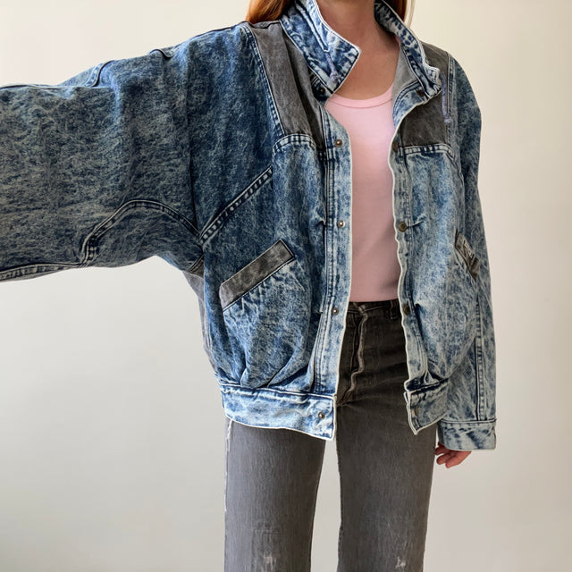 1980s Acid Wash Denim Jacket