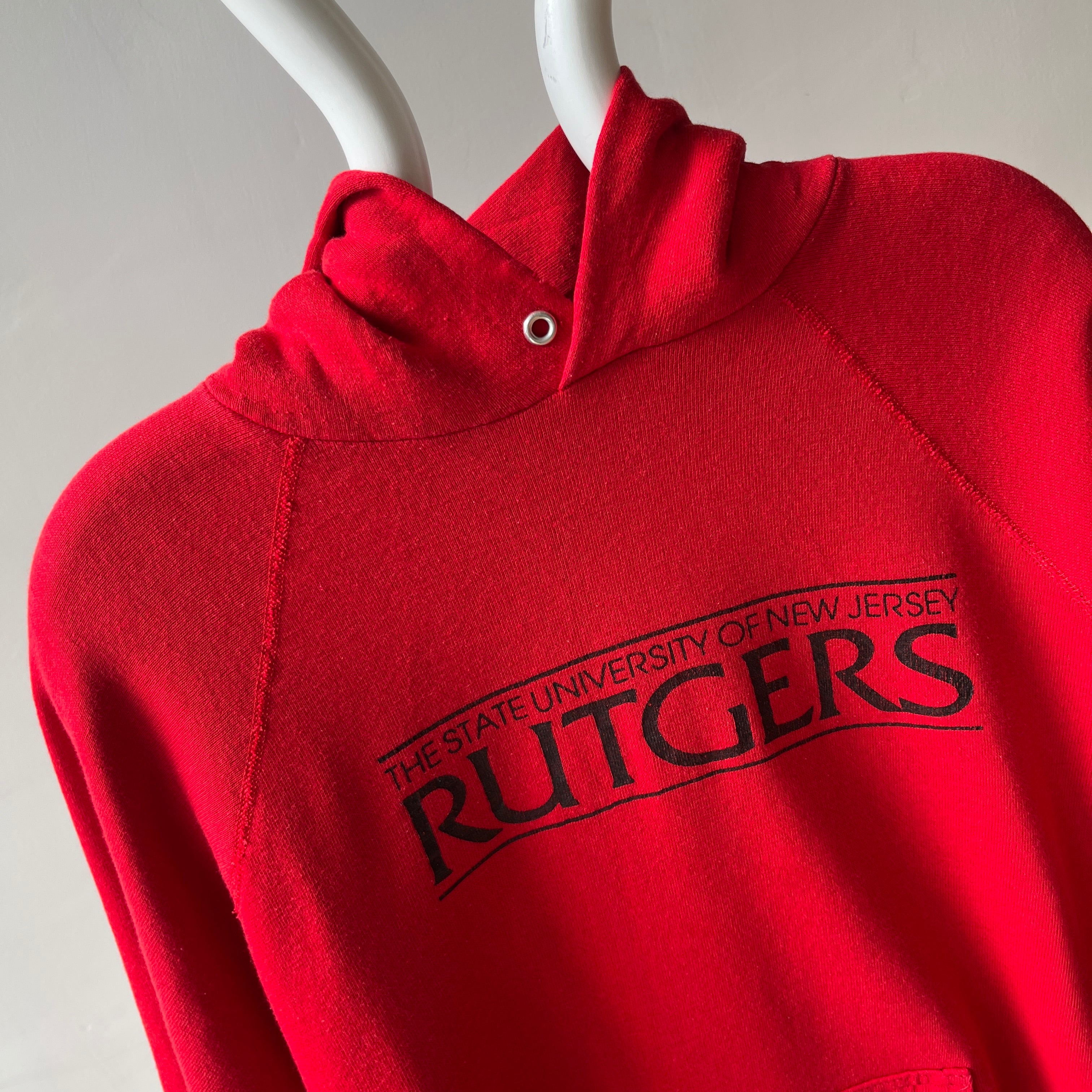 1980s Rutgers Pull Over Hoodie