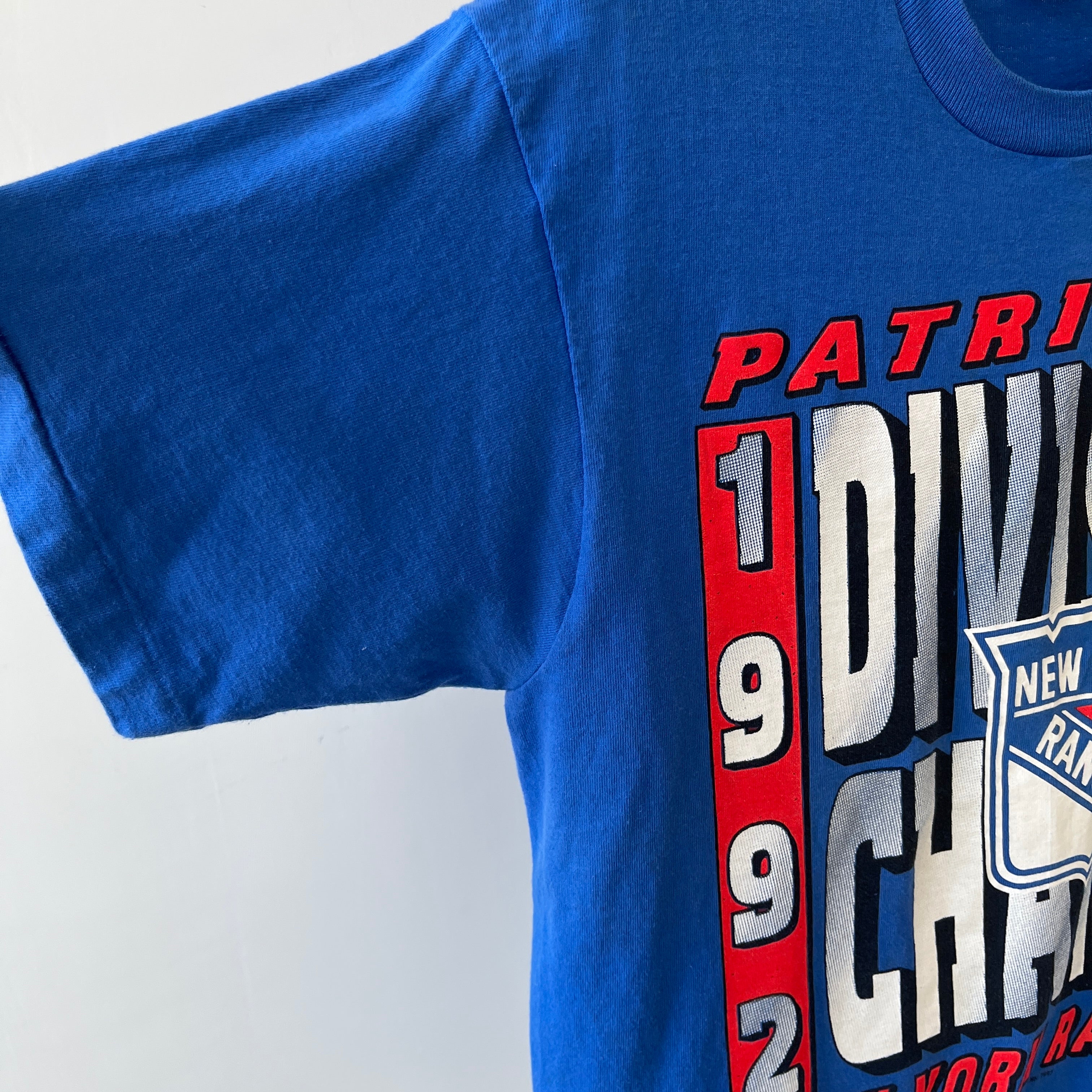 1992 New York Rangers Division Champs Hockey T-Shirt