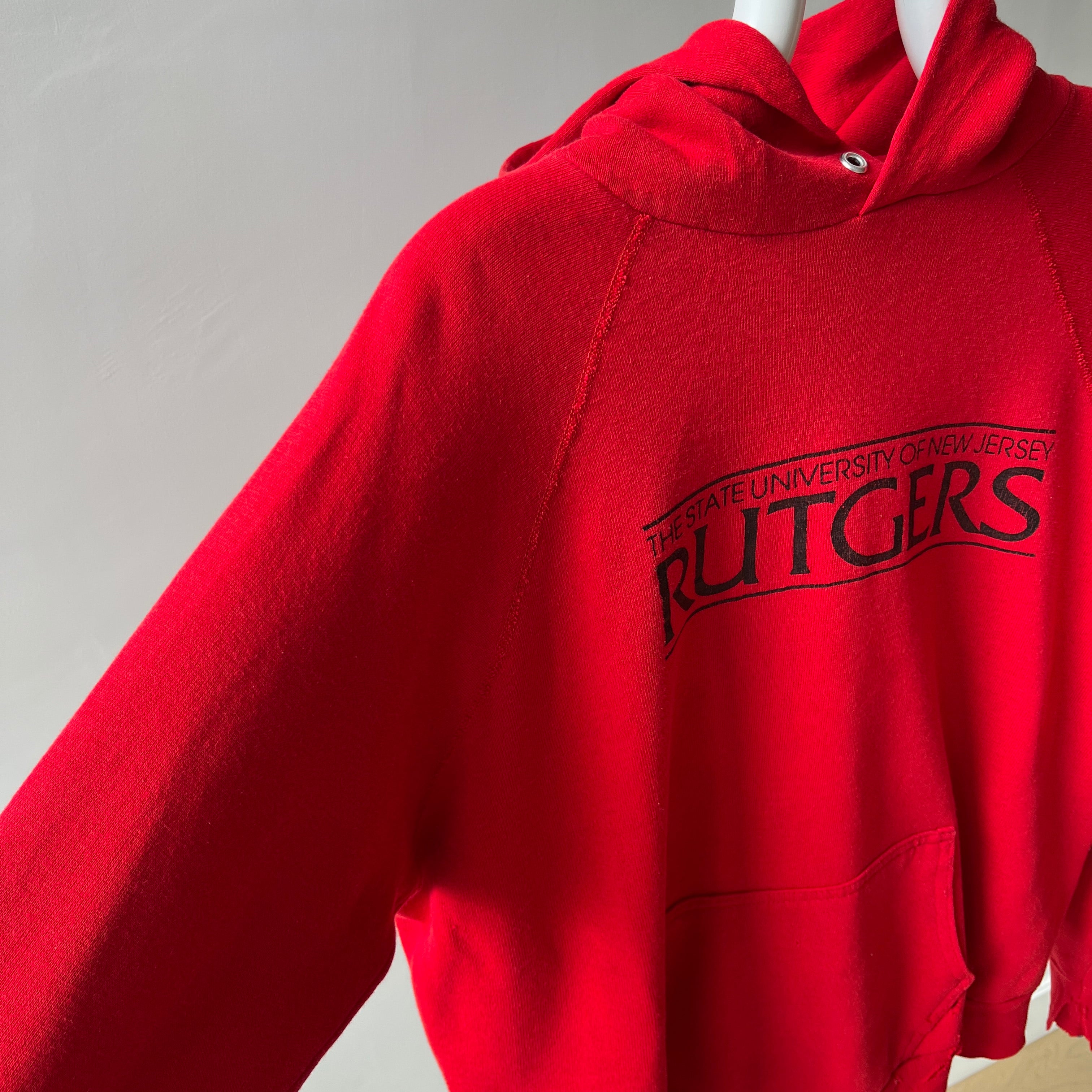 1980s Rutgers Pull Over Hoodie