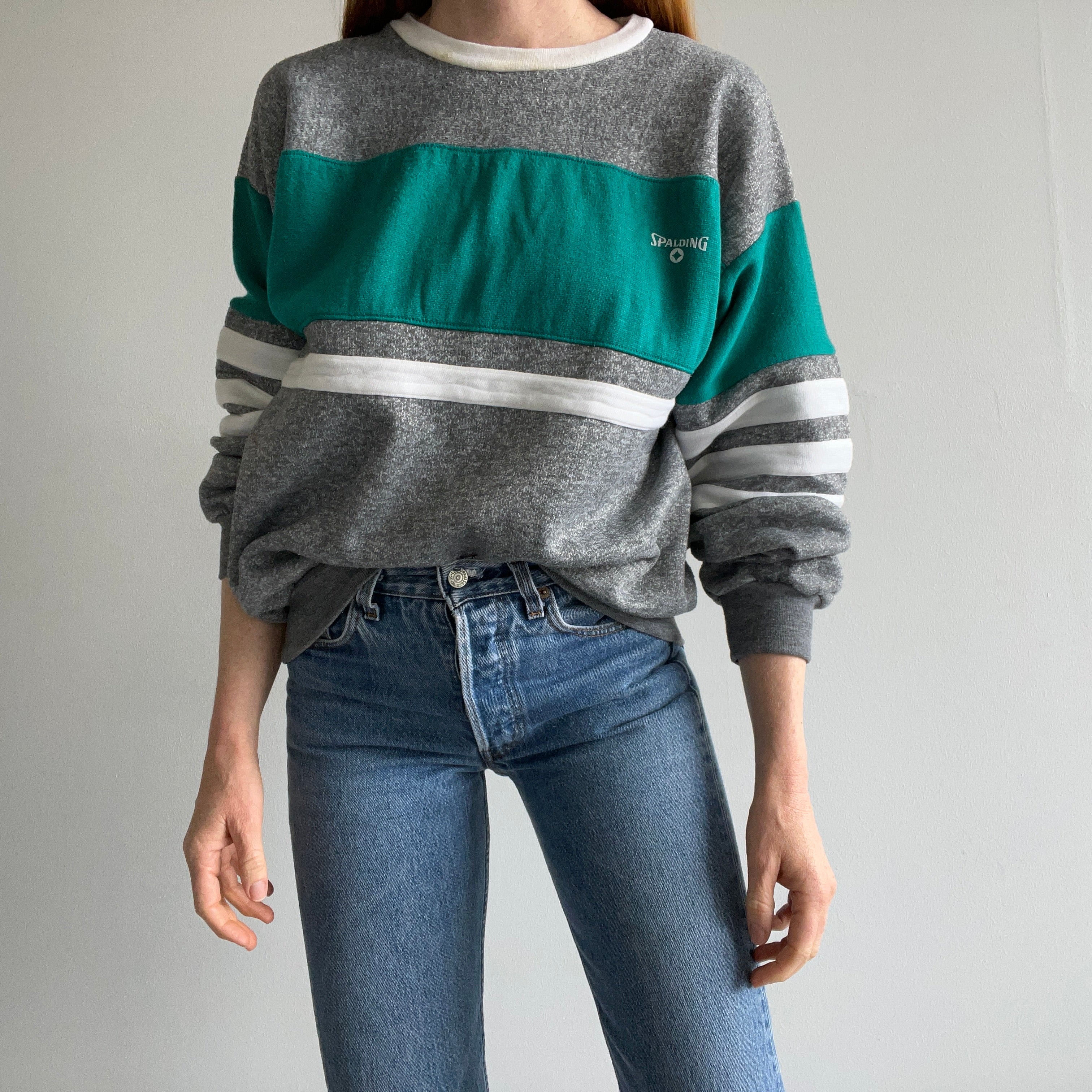 1980s Ultra Rad Spaulding Color Block Sweatshirt