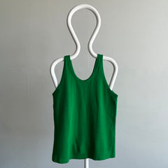 1950/60s Green Knit Tank Top Sweater - WOW