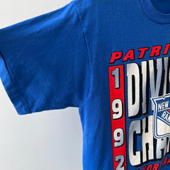 1992 New York Rangers Division Champs Hockey T-Shirt