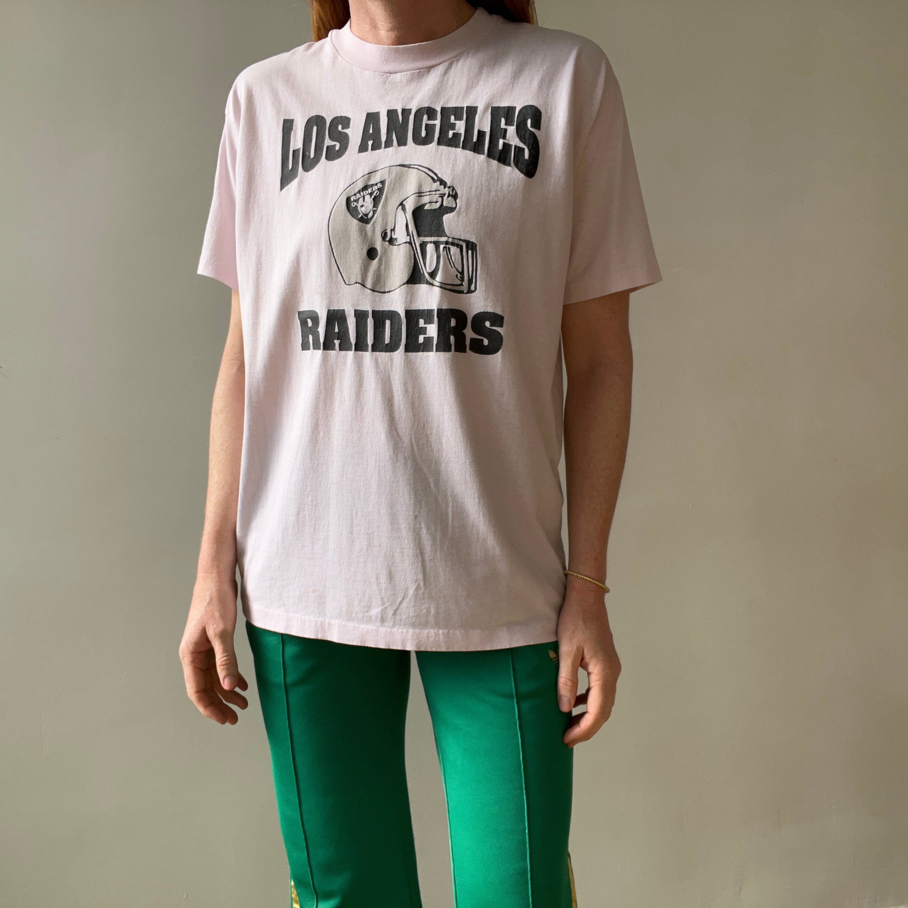 1990s Light Pink Los Angeles Raiders T Shirt