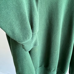 1980s Blank Dark Emerald Green Sweatshirt by Jerzees