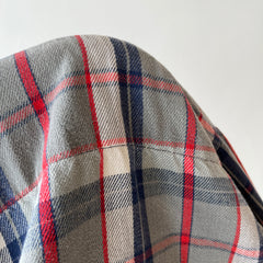 1990s Super Soft and Worn Relaxed Fit Flannel