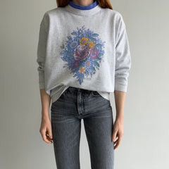 1980s Bouquet Of Flowers Sweatshirt by Morning Star