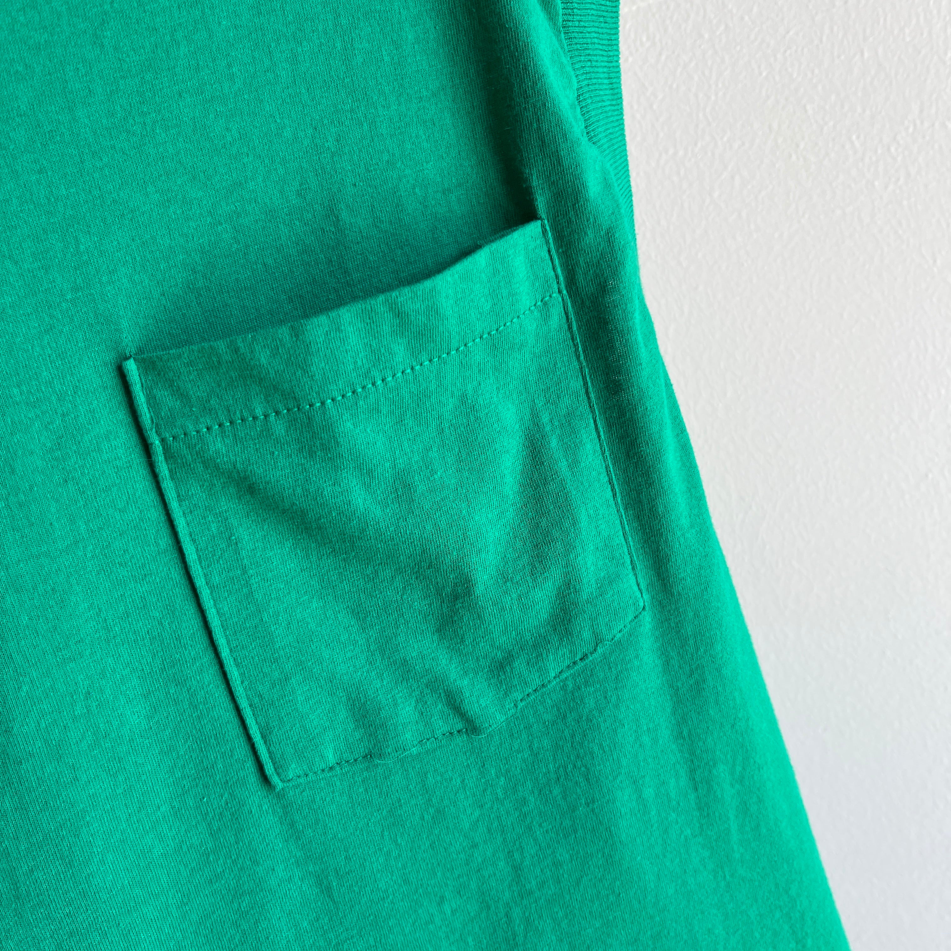 1980s FOTL Kelly Green Muscle Pocket Tank