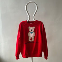 1980s Hugs Are Bear Necessities Sweatshirt