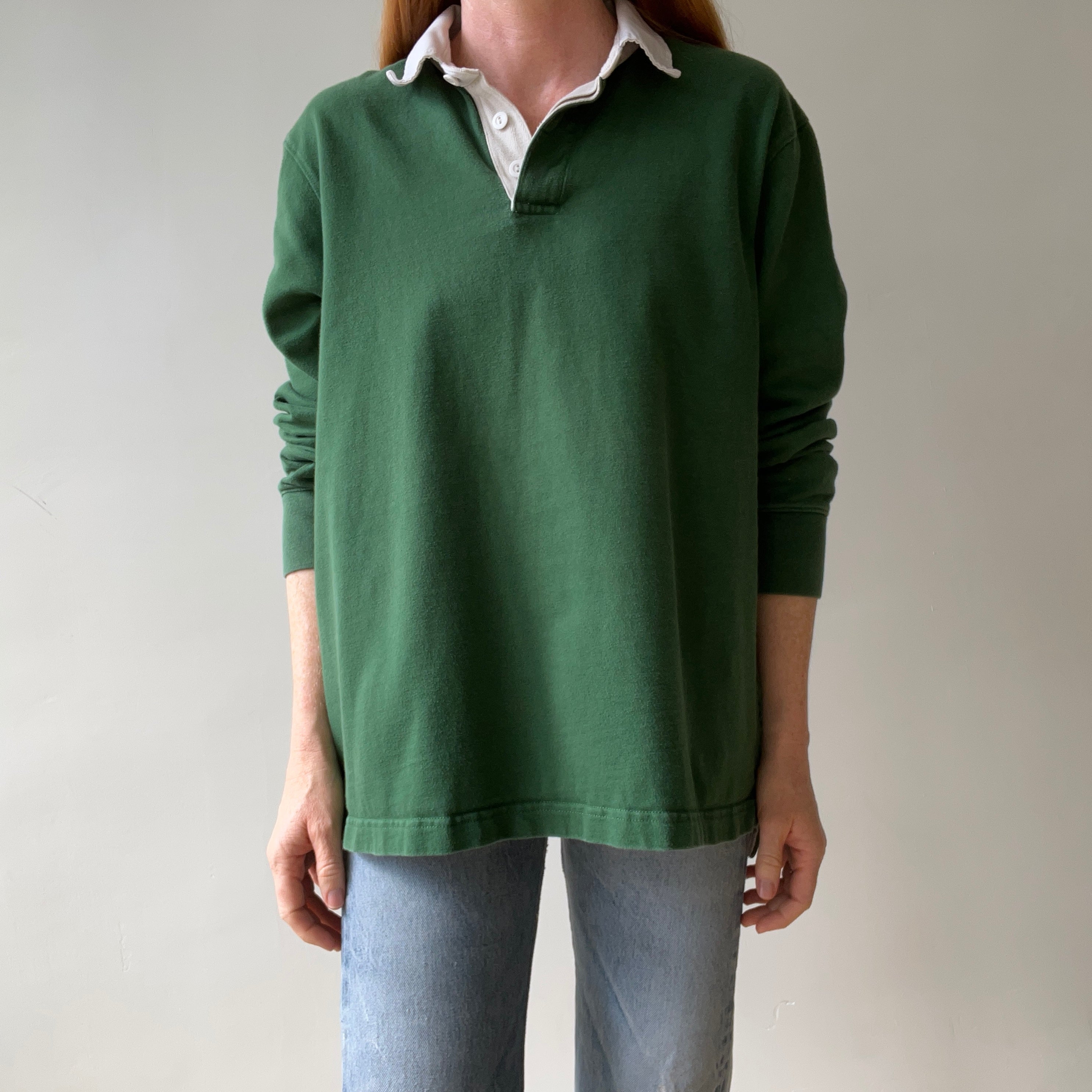 1990s Forest Green Rugby Shirt
