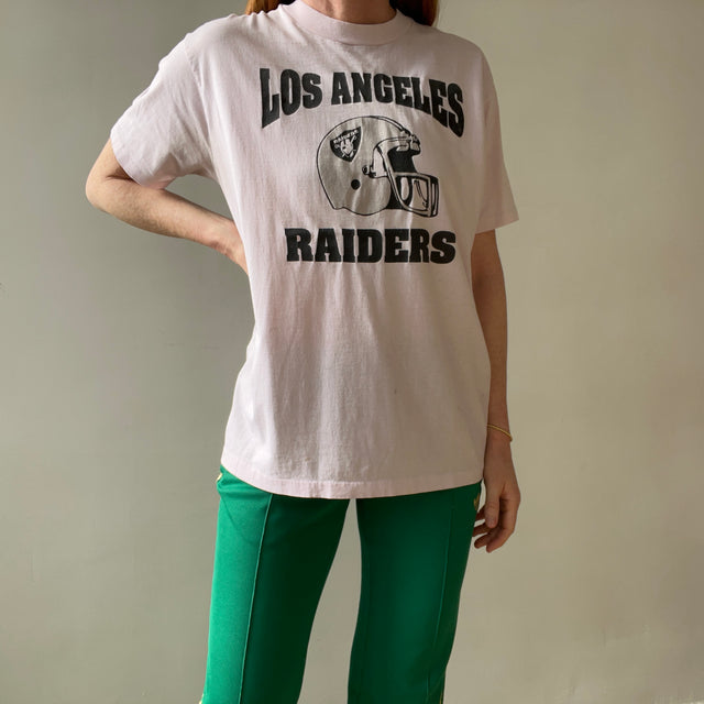 1990s Light Pink Los Angeles Raiders T Shirt