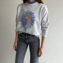 1980s Bouquet Of Flowers Sweatshirt by Morning Star