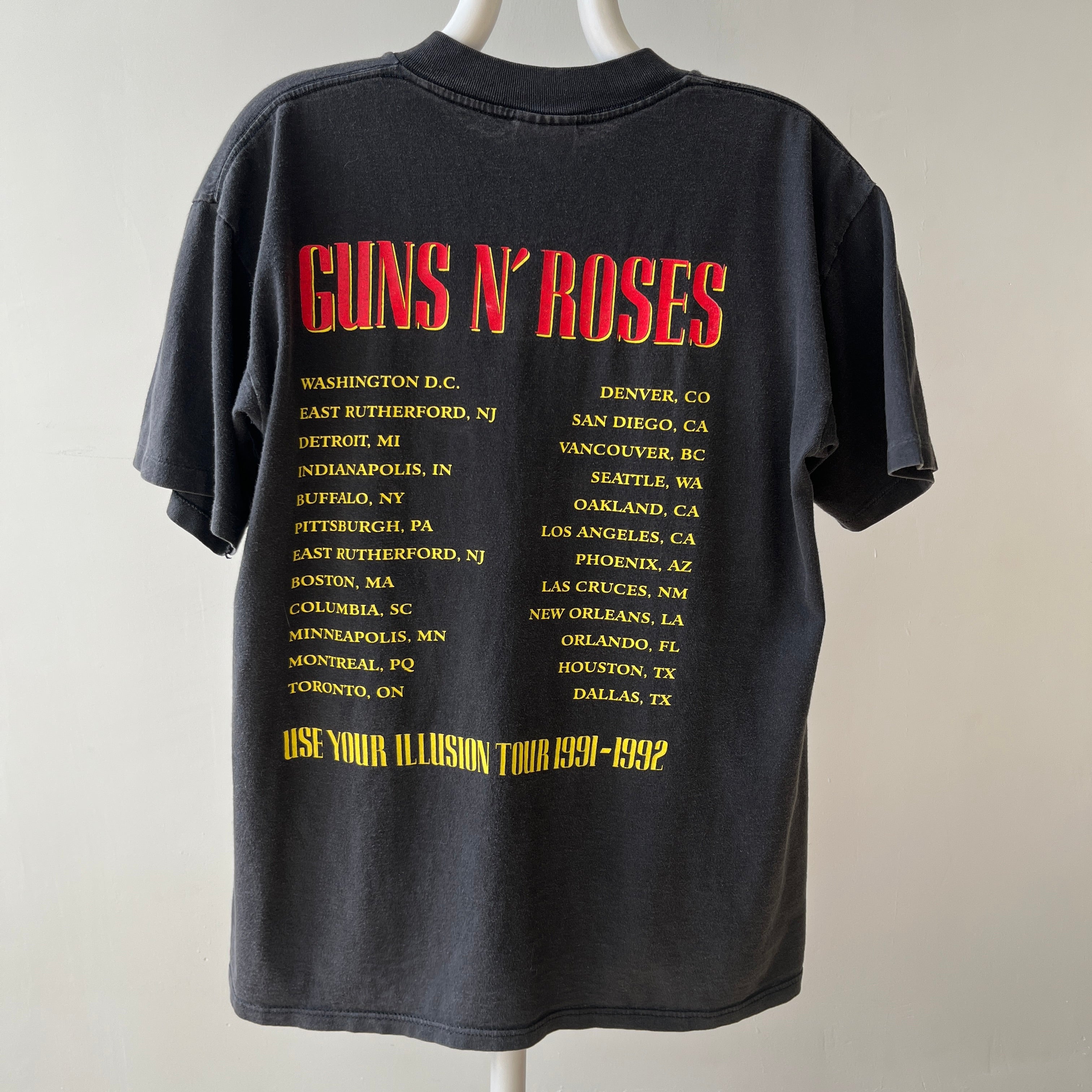1991-1992 Guns N Roses Use Your Illusion Tour T Shirt