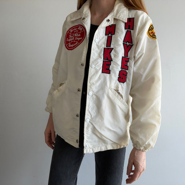 1970 Mike Hayes Softball Cotton Lined Windbreaker Jacket