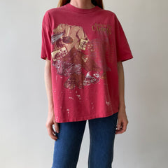 1993 Kansas City Chiefs Football T-Shirt - Paint Stained and Beat Up