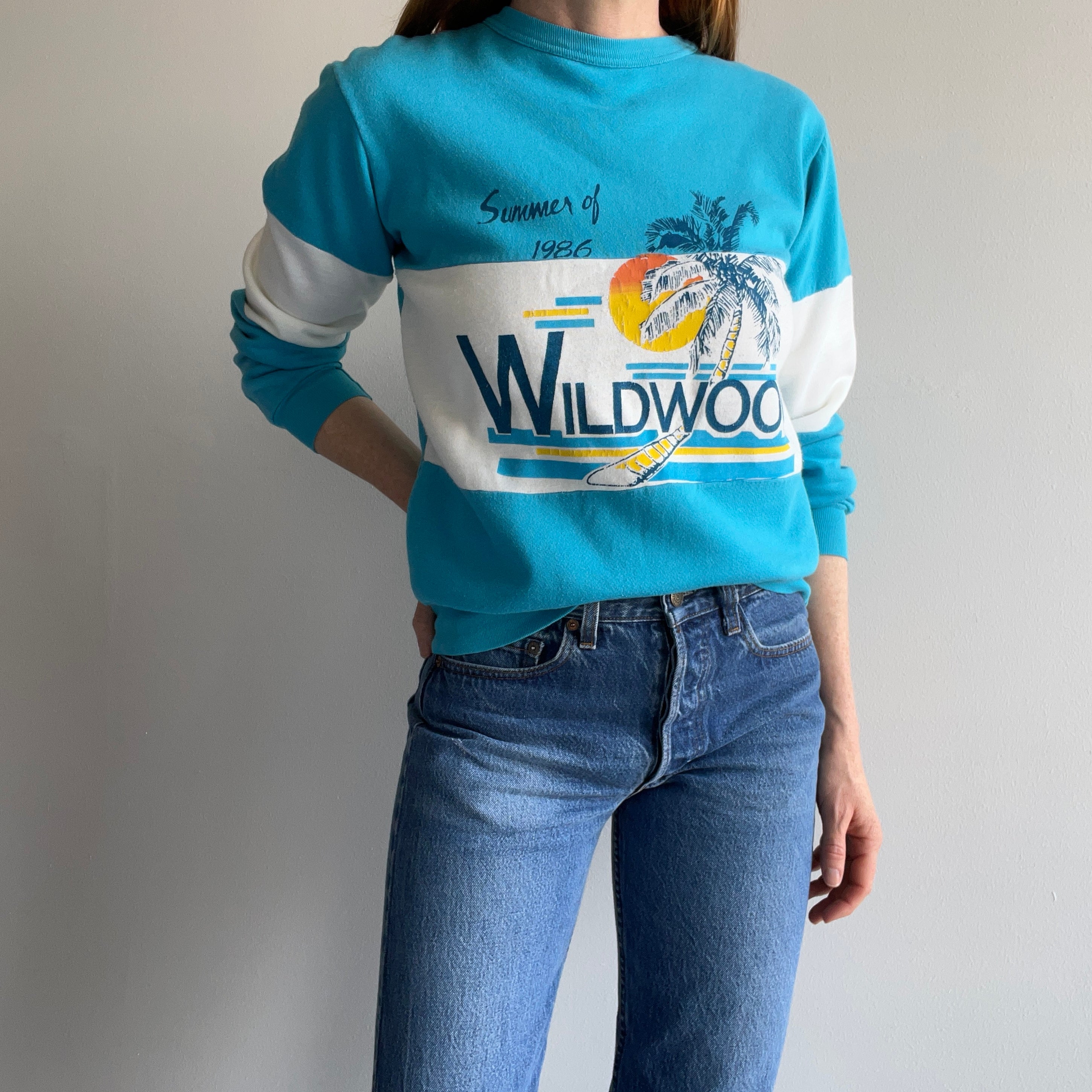 1986, The Summer To Be Exact, Wildwood NJ Sweatshirt