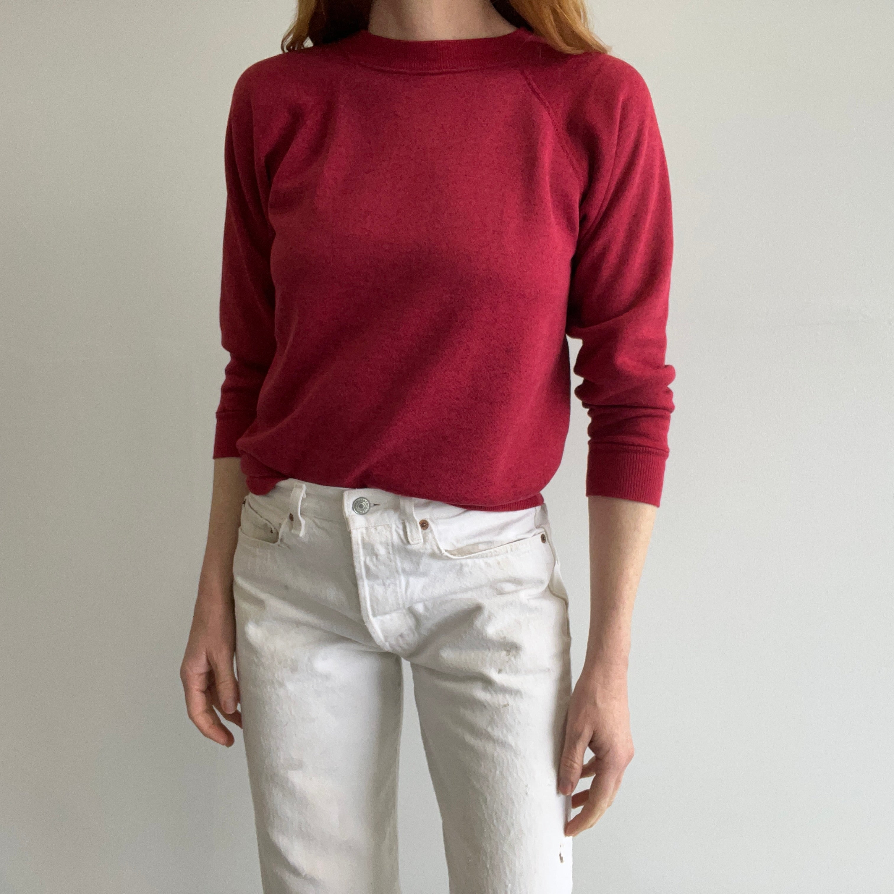 1980s Smaller Red Velvet Cake Raglan Sweatshirt by HHW