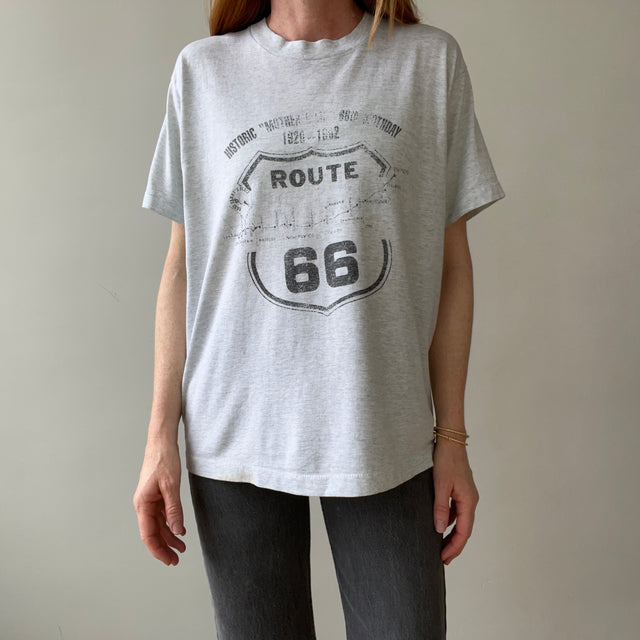 1992 Grey Route 66 T Shirt