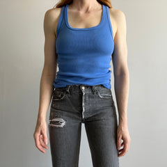 1980s Blank Le Tigre Ribbed Racerback Tank Top