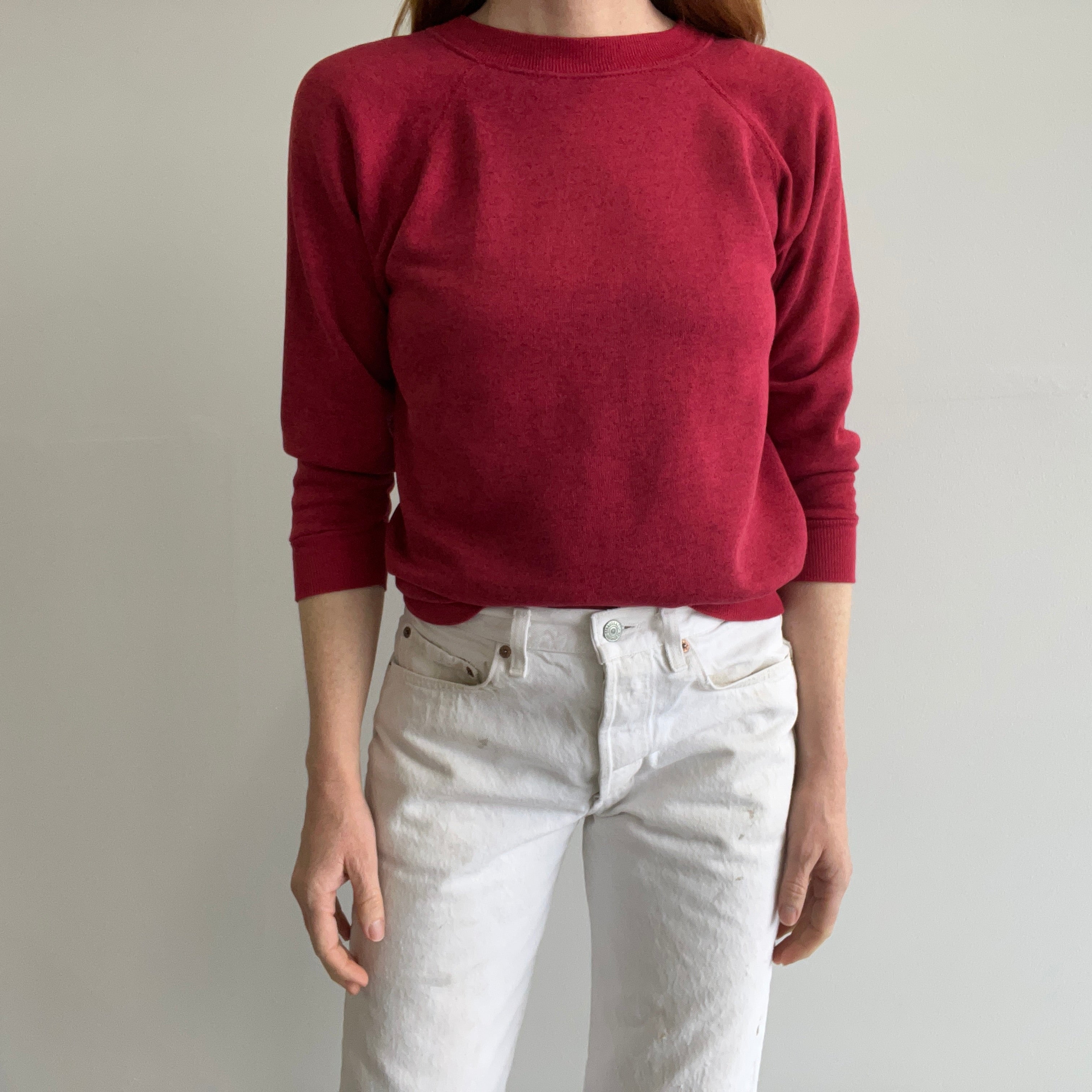 1980s Smaller Red Velvet Cake Raglan Sweatshirt by HHW