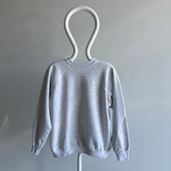 1980/90s Light Gray Blank Sweatshirt with Staining