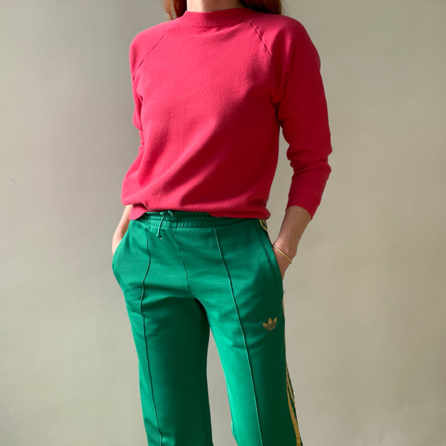 1980s/90s Pink Hanes Her Way Raglan Sweatshirt