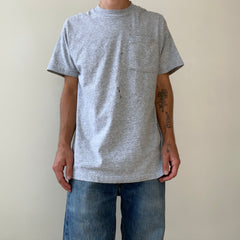 1980s/90s Blank Grey Pocket T Shirt