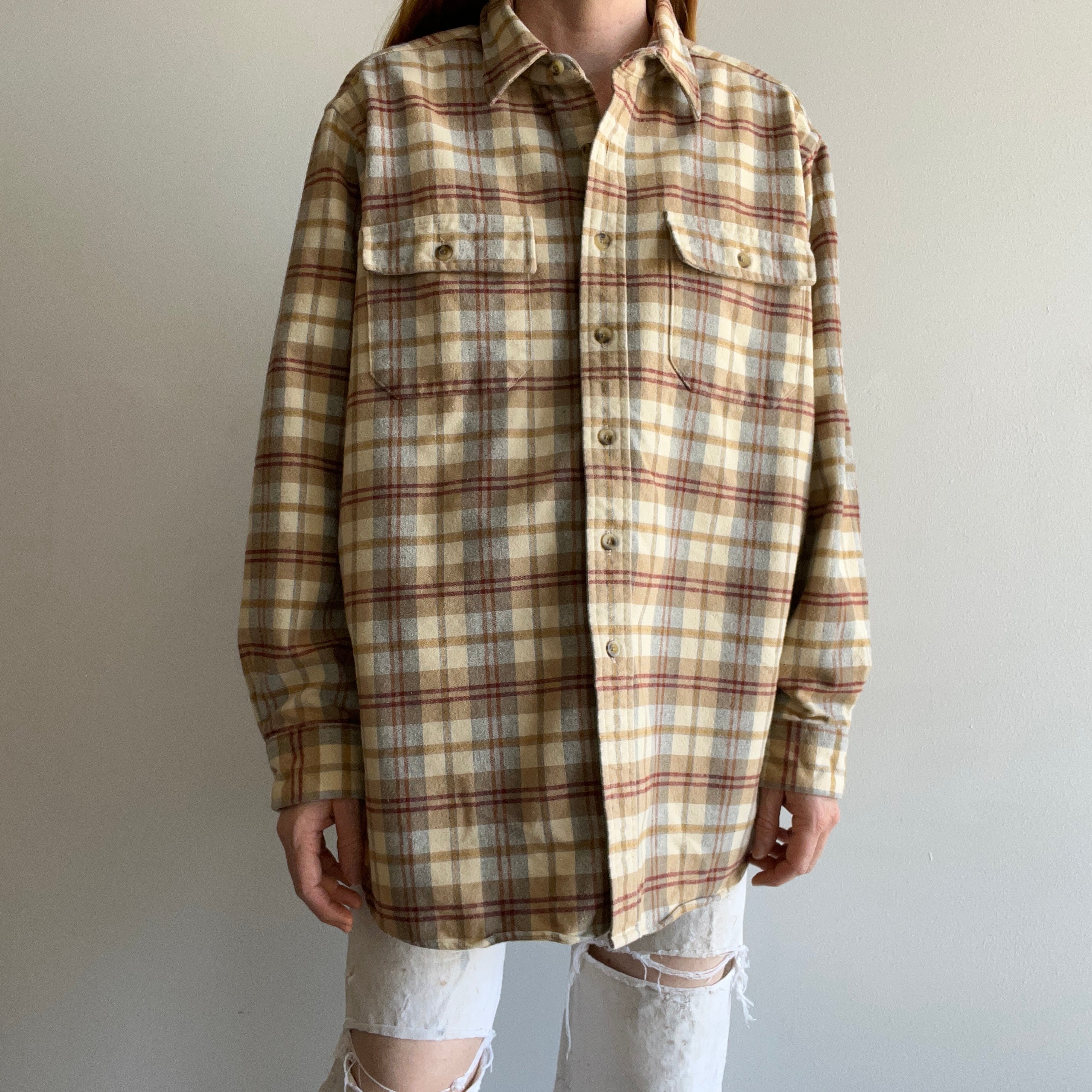 1990s USA Made L.L. Bean Cotton Flannel