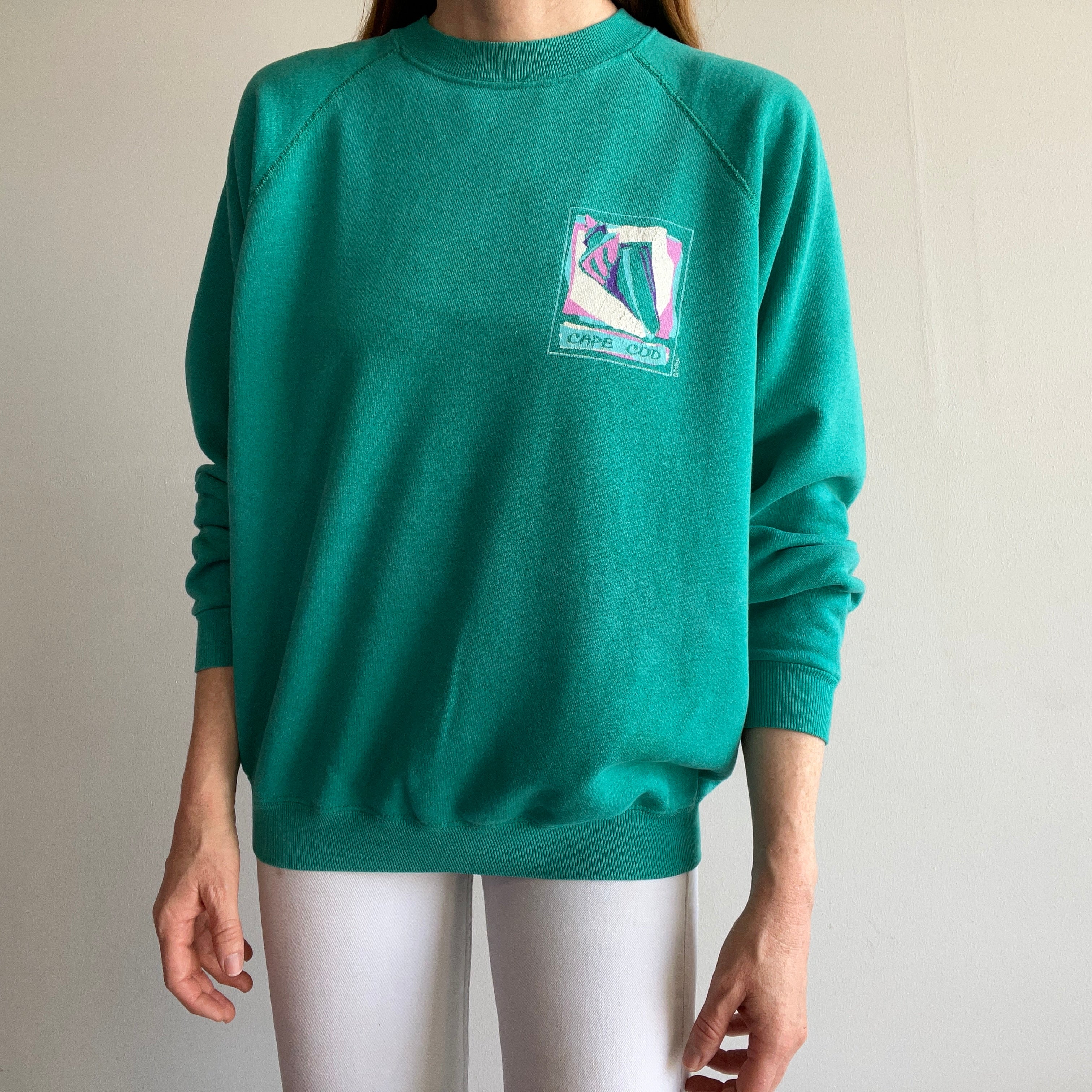 1980s Cape Cod Sweatshirt with Staining