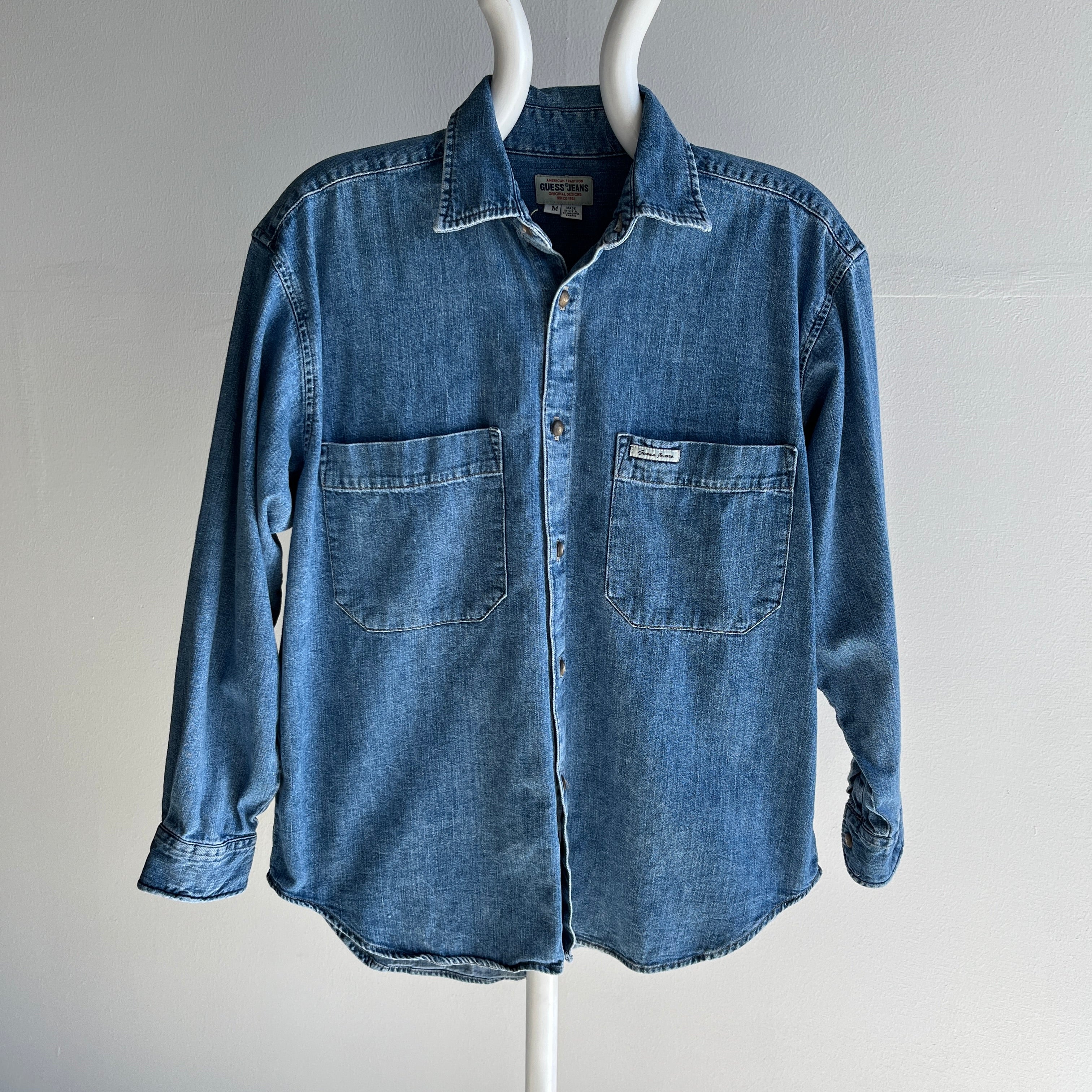 1990s Guess Jeans Super Cute Denim Shirt