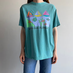 1990s Striped Kailua Kona Tourist T-Shirt