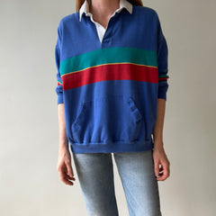 1980s Sweatshirt Style Rugby Shirt - Don’t make me keep this