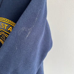 2000s US Navy Front and Back Paint Stained Sweatshirt