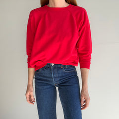 1990s Blank Bright Red Raglan by HHW