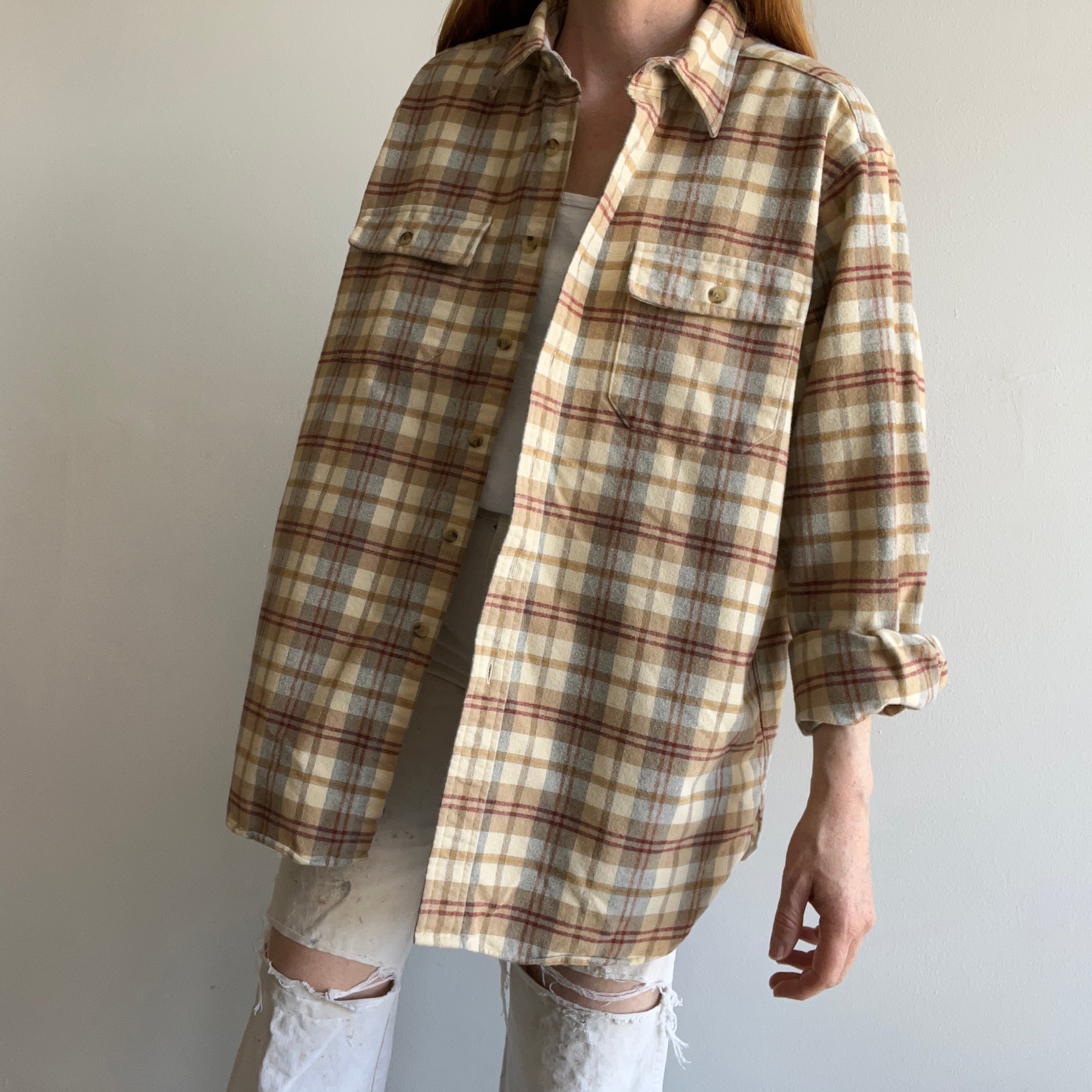 1990s USA Made L.L. Bean Cotton Flannel