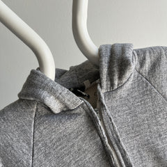 1980s Smaller Insulated Blank Gray Hoodie - Swoon!