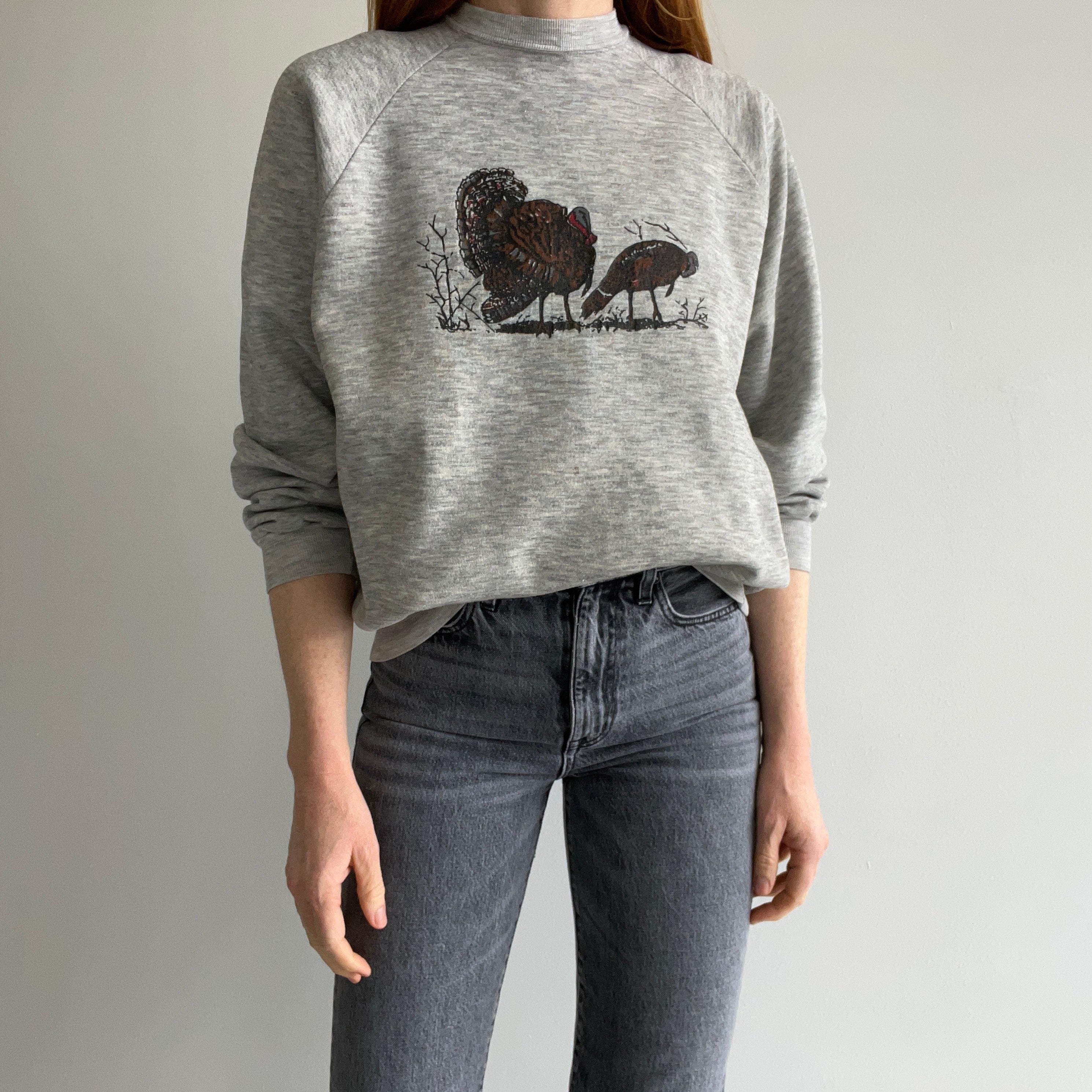 1980s Wild Turkey Sweatshirt, Yes, Yes Indeed