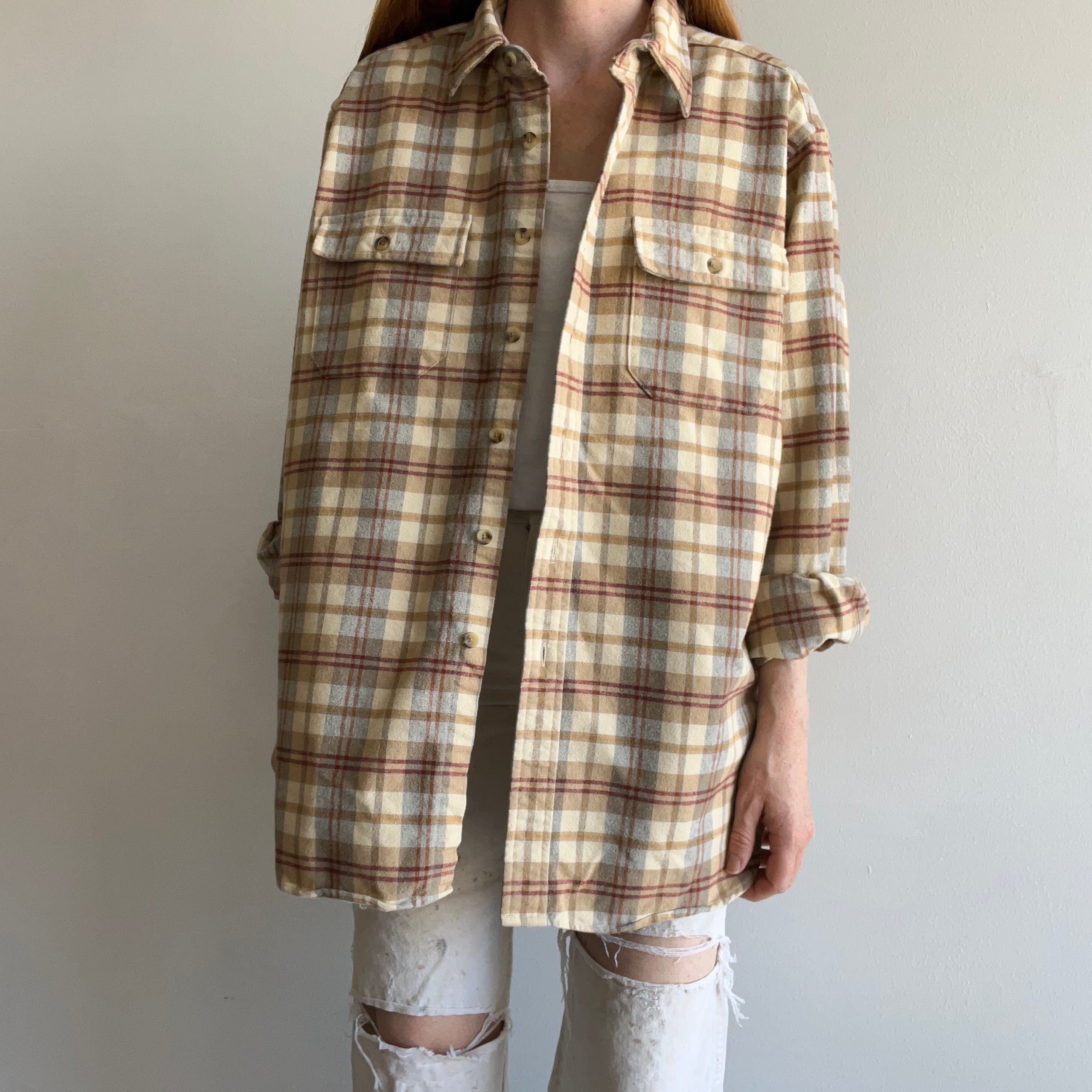 1990s USA Made L.L. Bean Cotton Flannel