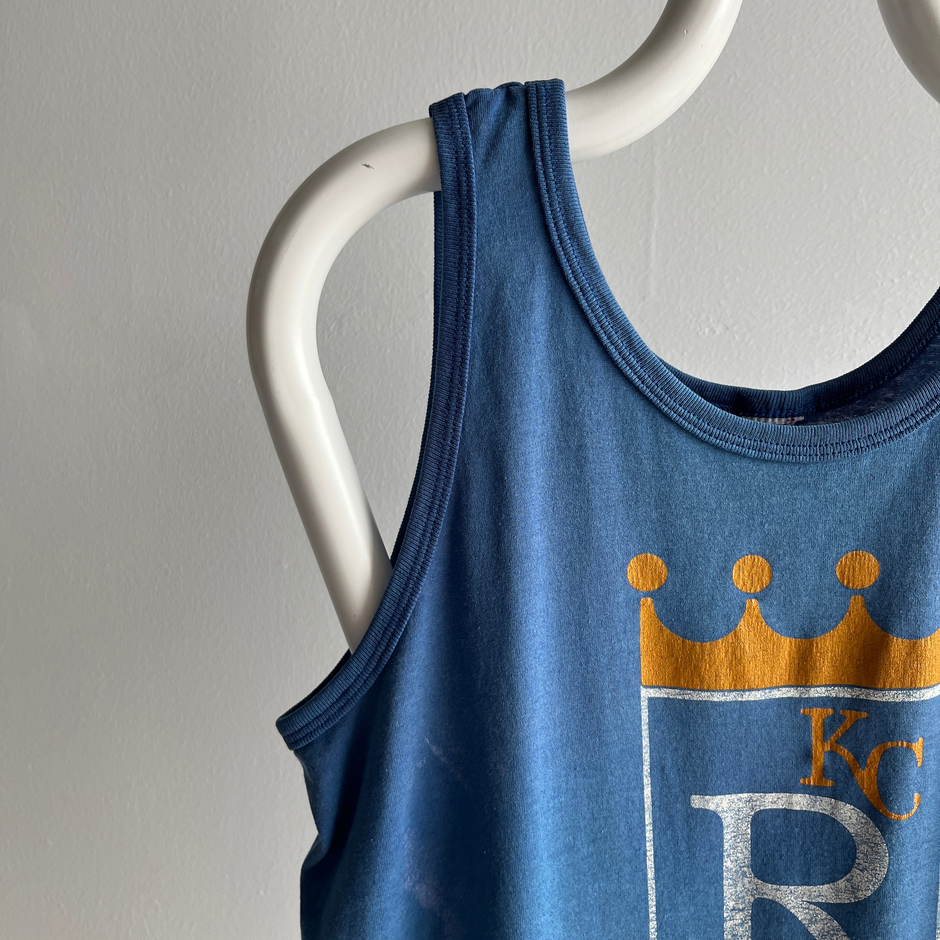 1988 Kansas City Royals Thinned Out and Worn Tank Top