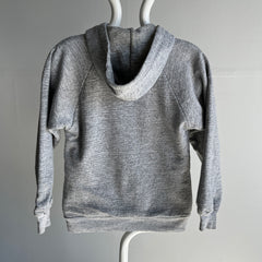 1980s Smaller Insulated Blank Gray Hoodie - Swoon!