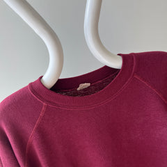 1970/80s Sportswear Perfect Slouchy Chateau (Wink) Colored Raglan Sweatshirt - Personal Collection